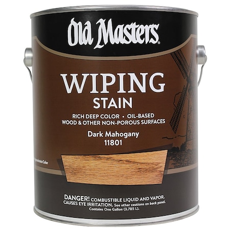 Old Masters 1 Gal Dark Mahogany Oil-Based Wiping Stain 11801
